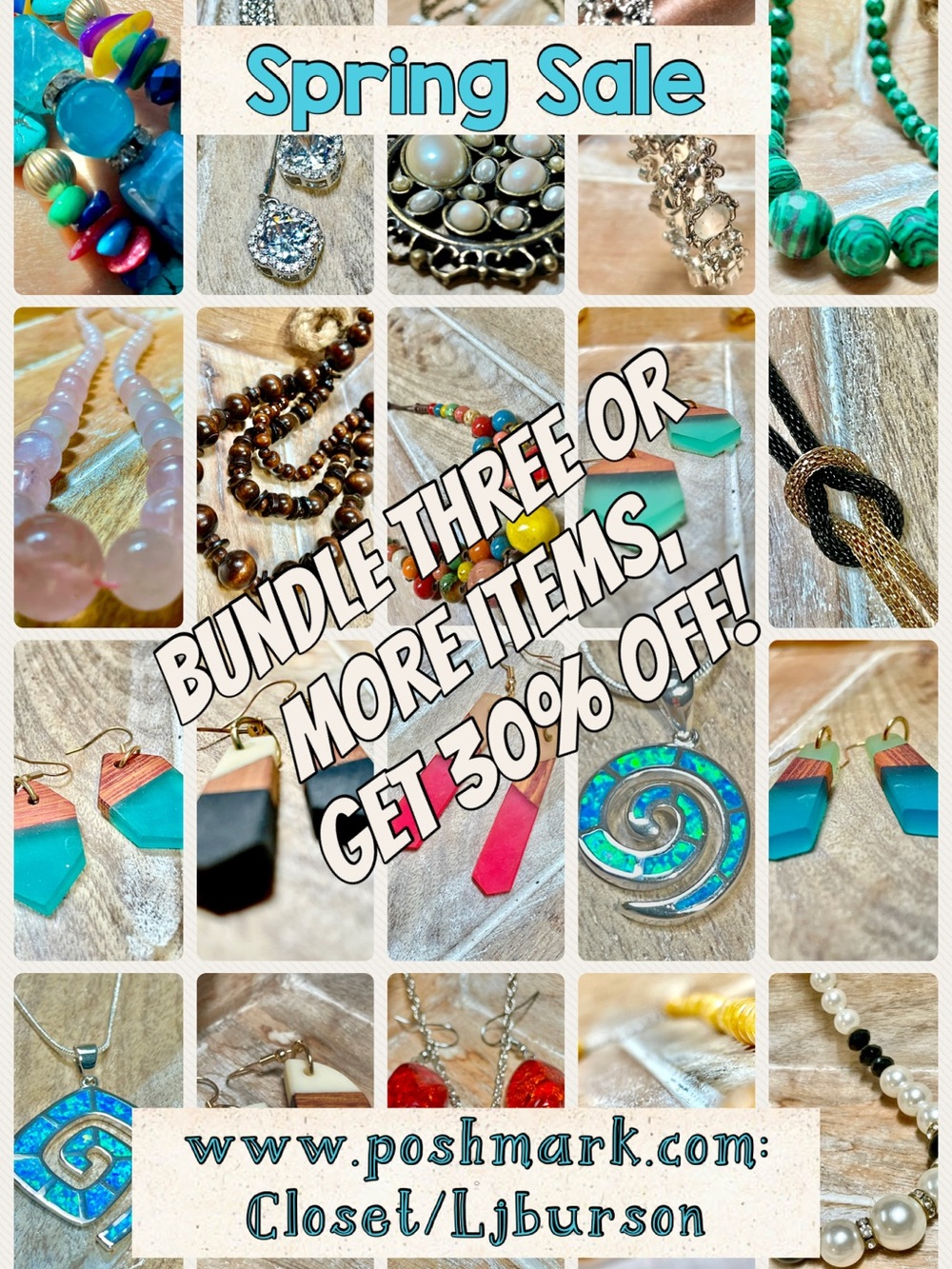 Spring Sale! 30% OFF bundles of three or more items MAY 1-3!! BUY NOW!